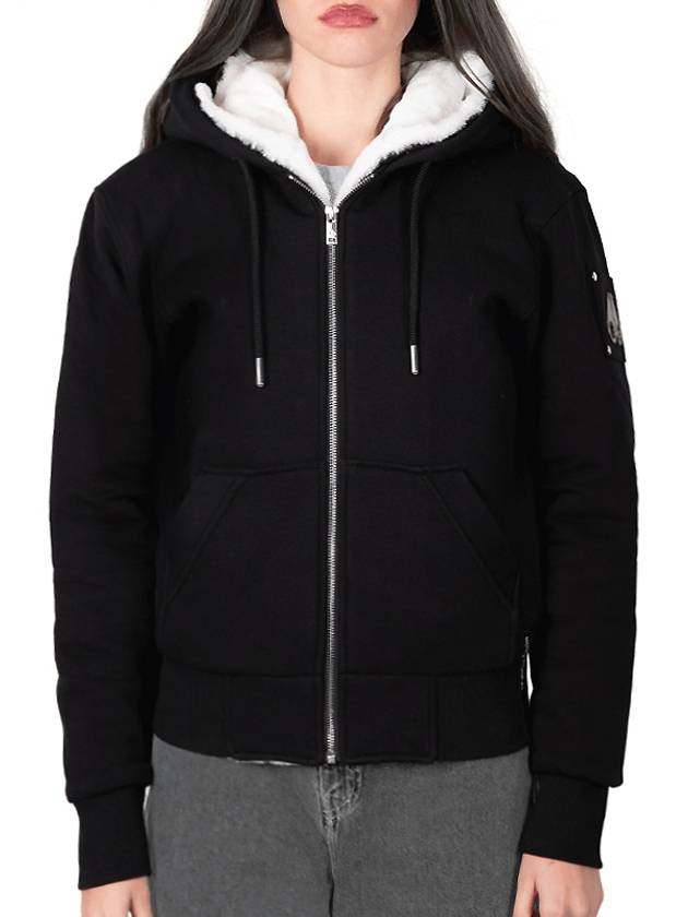 s Women's Classic Bunny 2 Hooded Zip-up Black - MOOSE KNUCKLES - BALAAN.