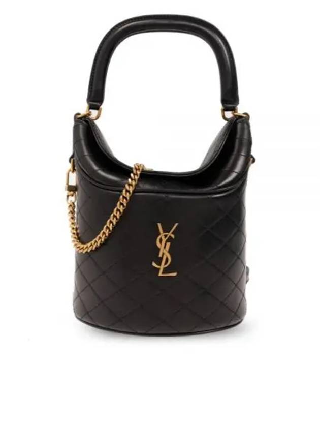 Gaby Lambskin Shoulder Bag Black - SAINT LAURENT - BALAAN 2