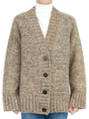 Botanical Dyed V-Neck Knit Cardigan Brown - MAISON MARGIELA - BALAAN 4