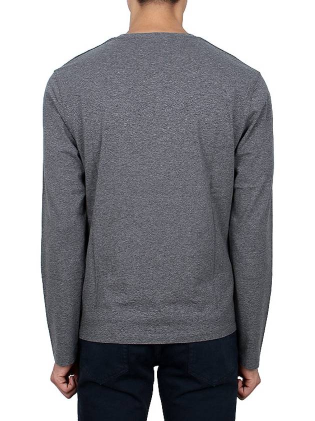 Fox Head Patch Regular Long Sleeve T Shirt Dark Gray - MAISON KITSUNE - BALAAN 5