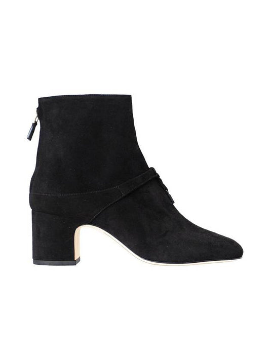 Women's Maxi Maxi Charm Suede Walker Boots Black - LORO PIANA - BALAAN.