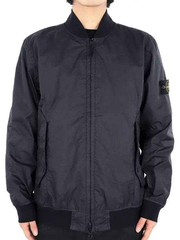 Membrana 3L TC Bomber Jacket Navy - STONE ISLAND - BALAAN 2