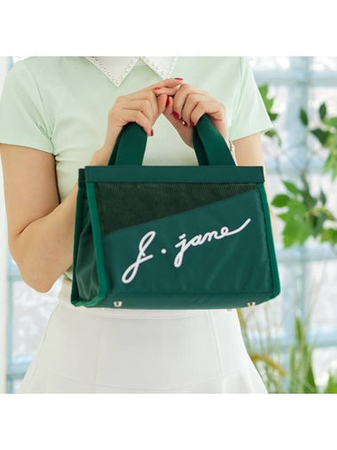 Golf Wear Corduroy Tote Bag Corduroy Tote Bag Green - J JANE - BALAAN 1