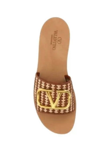 V Logo Signature Women s Slippers S0M21YXX MTQ - VALENTINO - BALAAN 1