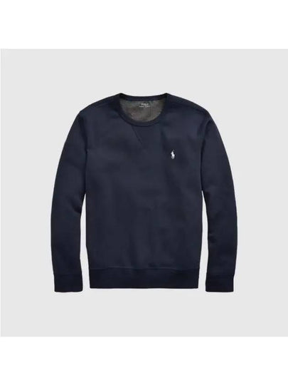 Embroidered Logo Basic Crew Neck Sweatshirt Navy - POLO RALPH LAUREN - BALAAN 2