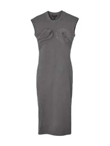 Grunge Jersey Seamed Up Dress Steel Gray MJDAM24001GYX One Piece - MARC JACOBS - BALAAN 1