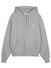 Alexandre Mattiussi Logo Print Hoodie Grey - AMI - BALAAN 2