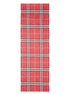 Check Lightweight Wool Silk Scarf Bright Red Black - BURBERRY - BALAAN.