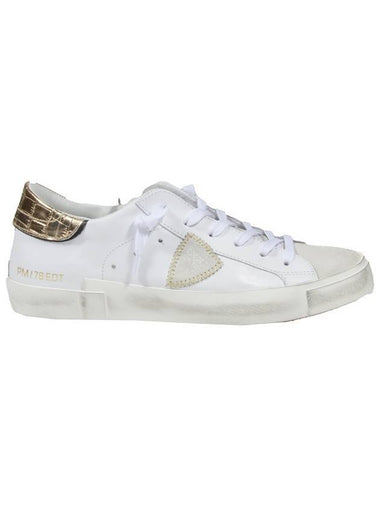 PRSX Leather Low Top Sneakers White - PHILIPPE MODEL - BALAAN 1