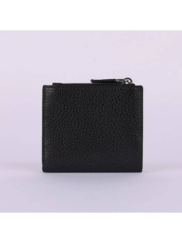 Men's Logo Saffiano Half Wallet Black - PRADA - BALAAN 3