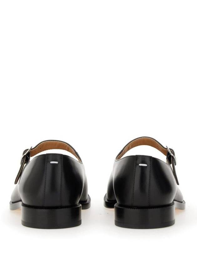 Women's Tabi Calfskin Mary Jane Flat Shoes Black - MAISON MARGIELA - BALAAN 7