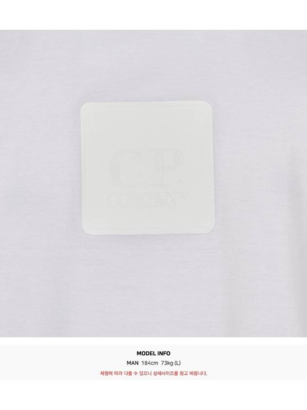 Men's Metropolis Pocket Jersey Short Sleeve T-Shirt White - CP COMPANY - BALAAN 9