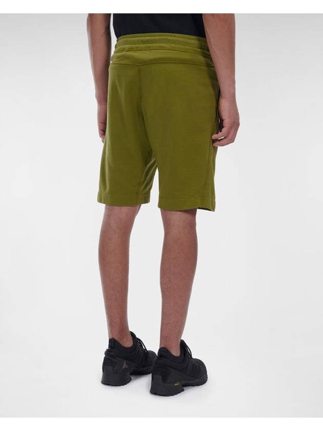 Men's Lens Wappen Bermuda Shorts Green - CP COMPANY - BALAAN 4