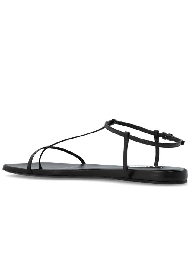 JIL SANDER Leather Sandals, Women's, Black - JIL SANDER - BALAAN 5