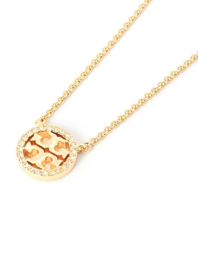 Miller Pave Logo Delicate Necklace Gold - TORY BURCH - BALAAN 4