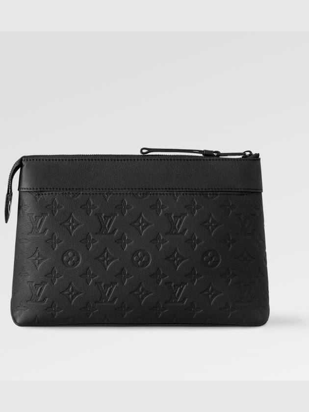 Pochette Voyage Souple Monogram Leather Pouch Bag Black - LOUIS VUITTON - BALAAN 8