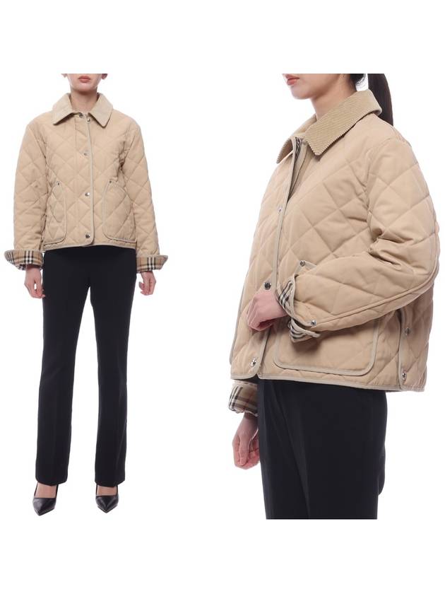 Quilted Classic Collar Jacket Beige - BURBERRY - BALAAN 3