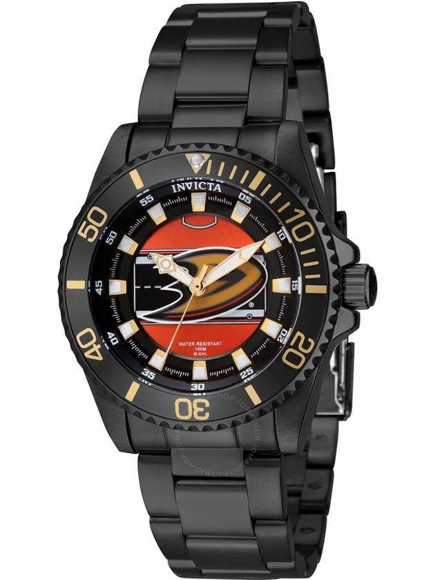 Invicta NHL Anaheim Ducks Quartz Orange Dial Ladies Watch 42225 - INVICTA - BALAAN 1