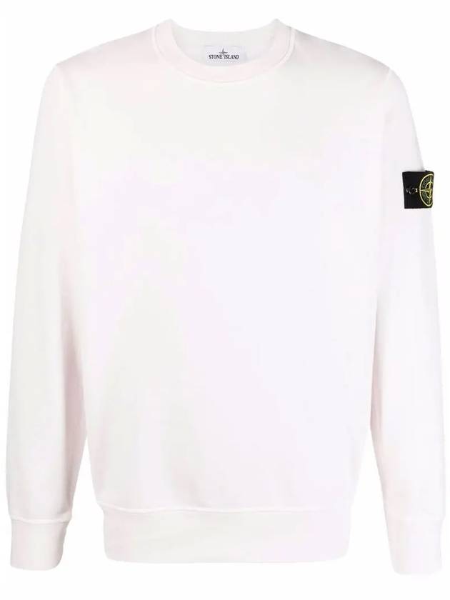 Wappen Patch Crew Neck Sweatshirt Light Pink - STONE ISLAND - BALAAN 2