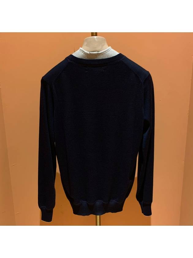 Wool Cashmere Knit Top Navy - BRUNELLO CUCINELLI - BALAAN 5