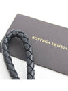 Intrecciato Leather Key Holder Black - BOTTEGA VENETA - BALAAN 7