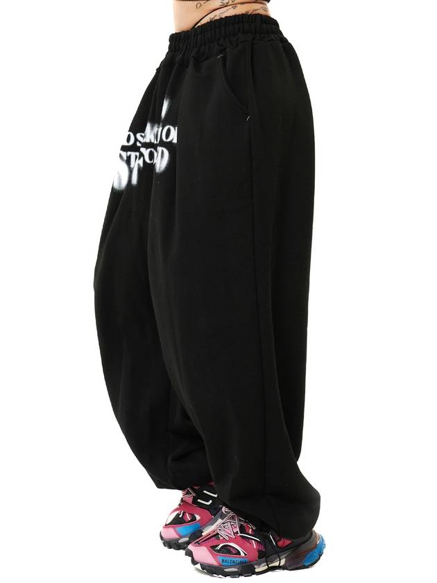 Holy Number Seven Balloon Sweat Wide Pants Black - HOLY NUMBER 7 - BALAAN 2