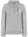 TB Monogram Logo Hoodie Grey - BURBERRY - BALAAN 1