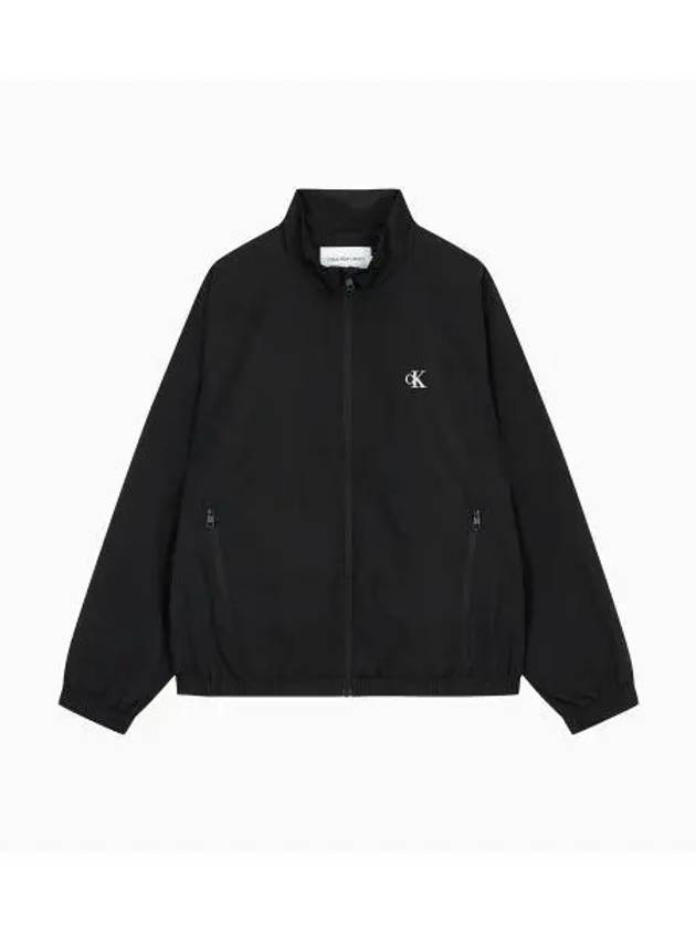 Jeans Essential Stand Collar Windbreaker Black - CALVIN KLEIN - BALAAN 2