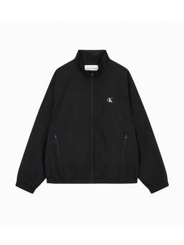 Jeans Essential Stand Collar Windbreaker Black - CALVIN KLEIN - BALAAN 1