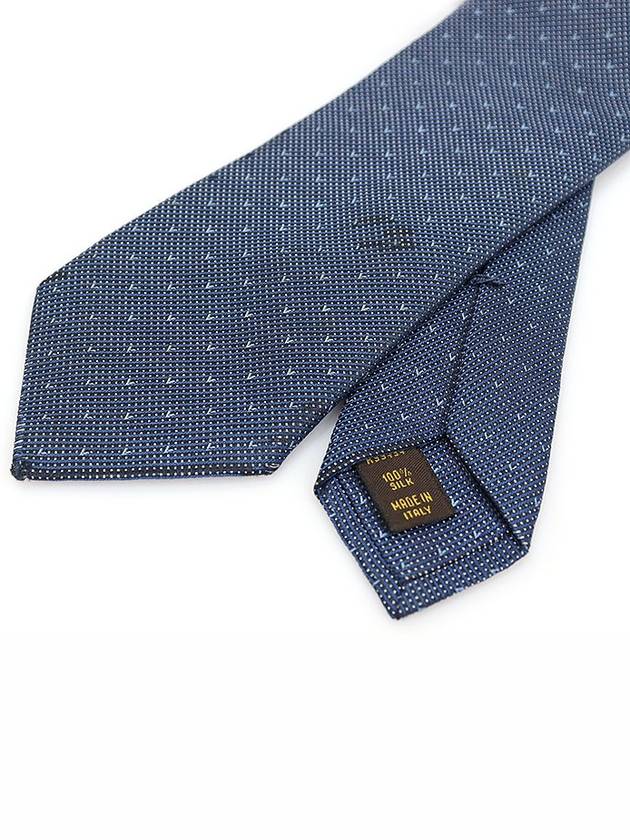 R99494 100 Silk Navy V Pattern UNIFORM Tie - LOUIS VUITTON - BALAAN 5