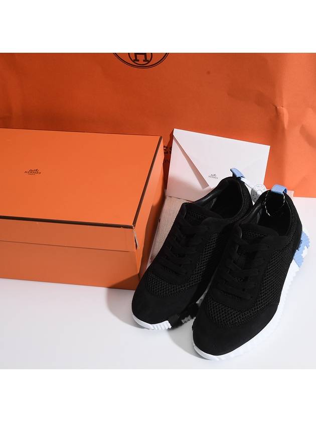 Bouncing Low Top Sneakers Black - HERMES - BALAAN 9