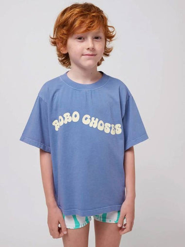 Children s Short Sleeve T Shirt Wavy Bobo Choses B125AC013 - BOBO CHOSES - BALAAN 1