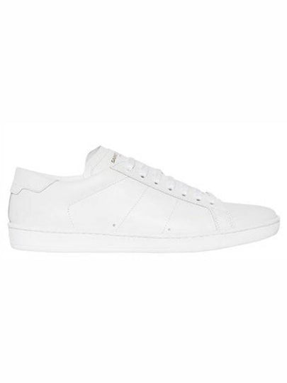 Court Classic Leather Low Top Sneakers White - SAINT LAURENT - BALAAN 2