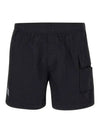 Flat Nylon Logo Patch Utility Swim Shorts Black - CP COMPANY - BALAAN 2