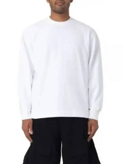 Crew Neck  Brushed Cotton Fleece Sweatshirt White - STONE ISLAND - BALAAN 2