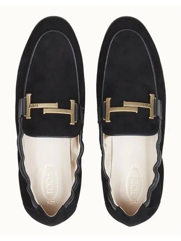 Women's Double T Loafers Black - TOD'S - BALAAN 5