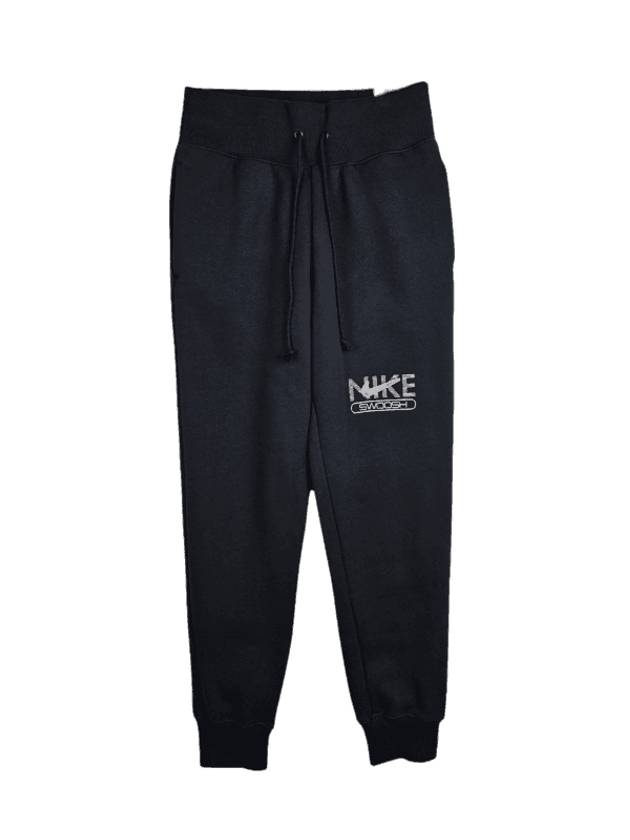 Swoosh NSW Fleece Jogger Track Pants Black - NIKE - BALAAN 1