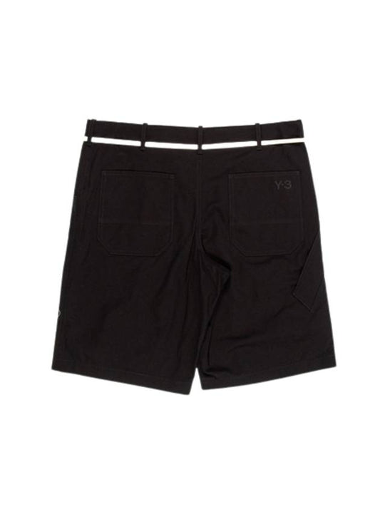 Men's Workwear Shorts Black - Y-3 - BALAAN.