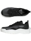 Gum Boy Leather Suede Low Top Sneakers Black - VALENTINO - BALAAN 2