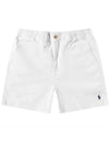 Men's Embroidered Prepster Pony Shorts White - POLO RALPH LAUREN - BALAAN 1