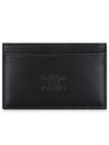 Satinated Calfskin Triomphe Embossed Card Wallet Black - CELINE - BALAAN 3