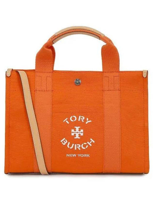 Logo Tote Bag Orange - TORY BURCH - BALAAN 2