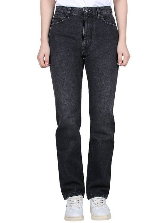 Denim Straight Jeans Black - AMI - BALAAN 2