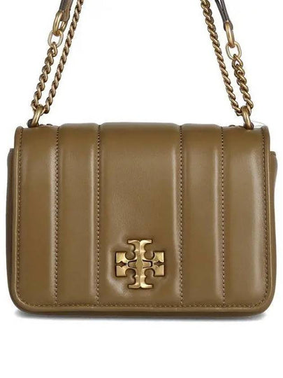 Kira Chain Leather Shoulder Bag Sesame - TORY BURCH - BALAAN 2