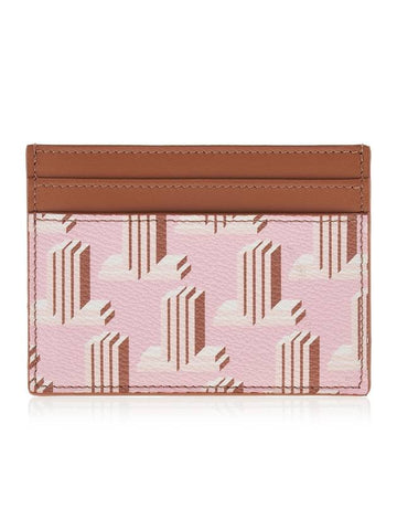 3D Logo Print Card Wallet Pink - LANVIN - BALAAN 1