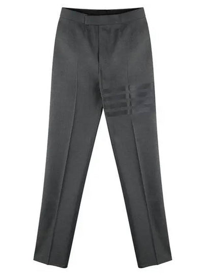 Diagonal Plain Weave Classic Wool Slacks Grey - THOM BROWNE - BALAAN 2