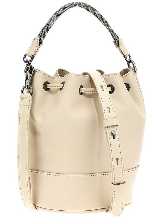 Beige Monile bucket bag MBHED2580C8905 - BRUNELLO CUCINELLI - BALAAN 3