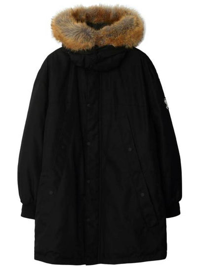 Faux Fur Trim Parka Black - BURBERRY - BALAAN 2