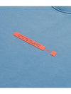 Logo Print Cotton Sweatshirt Powder Blue - STONE ISLAND - BALAAN 5