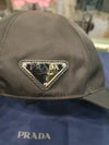 Re-Nylon Triangle Logo Baseball Cap Black - PRADA - BALAAN 5